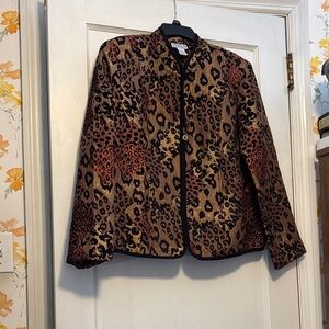 Chic Leopard Print Women's Blazer